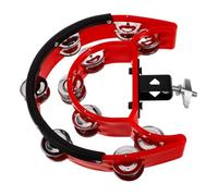 FRCOLOR Tambourine for Drum Double Row Jingles Easy Installation Hihat Tambourine Robust and Lightweight Percussion Instrument for Various Playing Styles