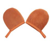 FRCOLOR Tanning Mittens 2pcs Plush Gloves for Applying Self Tanning Oil and Sun Cream with Soft Surface for Smooth Application During Beach or Pool Days