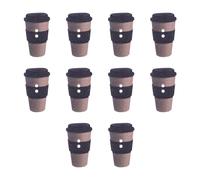 FRCOLOR Tea Cup Sewing Buttons Unique Shape 100pcs Wood Fasteners Lightweight Synthetic Material for Hats Handbags Artwork