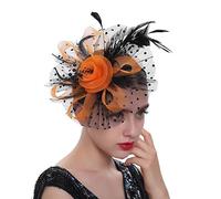FRCOLOR tea party hat fascinator headwear 20s Headpiece for Women Mesh Net Hair Clip bride hat hair accessories for girls tea party headpiece hair band hoop woman charming abs