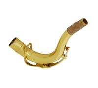 FRCOLOR Tenor Saxophone Neck Replacement Golden Color Made of Silver-plated Brass Not Easily Deformed, Easy Access to Higher Notes, Suitable for B-flat Tenor Sax Accessories