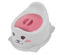 FRCOLOR Thicken Portable Potty with Cover Ergonomic Training Toilet Seat Lightweight Construction for Travel and Home Adorable Design for Comfortable Toilet Training