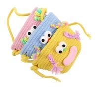 FRCOLOR Three-tier Hanging Basket Storage Fruit Basket Woven Cotton Rope Wall-mounted Design Space-saving Keeps Essentials within Easy Reaching Simple Stylish Elegant Bathroom Living Space