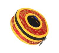FRCOLOR Tibetan Bell Box Chime Ring Meditation Bell Container Storage Bag for Yoga Practice and Collection Style