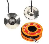 FRCOLOR Tibetan Tingsha Cymbals Handcrafted Pure Copper Meditation Bell Percussion Instrument for Yoga Mindfulness and Spiritual Practice with Smooth Edges and Fine Workmanship