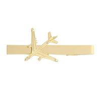 FRCOLOR Tie Barss Airplane Motif Tie Clips for Men Lightweight Comfort Alloy Secure Grip Stylish Unique Airplane Design Golden for Wedding Anniversary Groomsmen