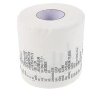 FRCOLOR Toilet Paper Roll Made from Wood Pulp with Printing and Comfortable Texture, Fun and Engaging Design and Holiday Present for Bathroom Use for Students and Learners