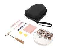 FRCOLOR Tone Transparent Thumb Piano Kalimba Portable Finger Music Instrument with Rounded Arc Design for Beginners Creative Acrylic Material