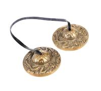 FRCOLOR Touch Bell Small Hand Bell Meditation Cymbal Yoga Percussion Instrument Religious Cymbal Chimes Tibetan Meditation Music Device
