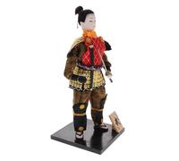 FRCOLOR Traditional Samurai Doll Japanese Doll Home Decoration Authentic Craftsmanship Samurai Ninja Representation for Japanese Festival Decor