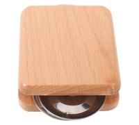 FRCOLOR Traditional Wooden Castanets for Cajon Drum with Matte Wooden Finish and Metal Joints, Spanish Style Finger Castanet for Flamenco Dance and Musical Performances, Wear-resistant