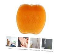 FRCOLOR Transparent Orange Foot Massage Mat Non-Slip Exfoliating Pedicure Scrubber Pad for Dead Skin Removal and Foot Care Reflexology Mat for Spa Bathroom Sauna Use