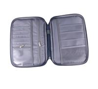 FRCOLOR Travel Passport Holder Pouch Large Navy Document Organizer Bag for Id Credit Cards and Travel Essentials Portable and Wear Resistant Design