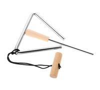 FRCOLOR Triangle with Striker Handheld Musical Percussion Instrument for School Band Orchestra Concerts Clear Resonant Sound Versatile Rhythm Bell