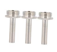 FRCOLOR Trumpet Connecting Rods Piston Stem Replacement Accessories Stainless Steel 3pcs Rust-resistance and Easy to Install, Lightweight Design for Brass Instrument Repairs