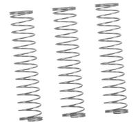 FRCOLOR Trumpet Valve Piston Springs and Excellent Rebound Elasticity with Precision Design Replacement Parts 3pcs and Mouthpiece Maintenance, Silver Metal for Trumpet Valve Caps for Wind