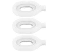 FRCOLOR Trumpet Valve Washers Plastic for Instrument Repair Replacement Parts Versatile Design White 3pcs Enhancing Sound Quality, for Musicians and Professionals the Music Industry