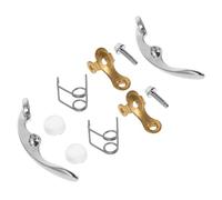 FRCOLOR Trumpet Valve Water Key Spit Valve Assembly Repair Set for Enhanced Playing Experience 10pcs with Metal Spring and Screw Silver Instrument Accessory for Standard Trumpet