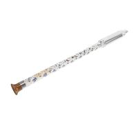 FRCOLOR Tuning Vertical Blowing Bawu Ethnic Wind Instrument Traditional Chinese Vertical Flute with Blue and White Porcelain Design Unique Tonal Quality for Musicians and Beginners