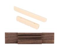 FRCOLOR Ukulele Bridge Set with Rosewood Saddle and Plastic Nut Ukulele Accessory Kit for Fixing Strings and Improving Playing Comfort