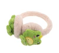 FRCOLOR Ultra-soft Plush Frog Ear Muffs for Adults Windproof Winter Ear Warmers Lightweight Ski Earmuffs with Cozy Faux Fur Versatile Fit for Boys and Outdoor Cold Weather Accessory