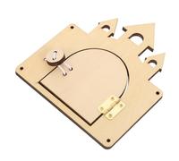 FRCOLOR Unfinished Castle Washing Machine Busy Board DIY for Educational Assembly Plaything for Hands Learning Brain Development Coordination Training