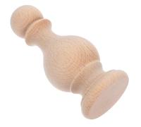 FRCOLOR Unfinished Wood Craft Finials Wooden Final Crafts Decoration Solid Wood Can Be Painted Or Stained Classic Elegant Style for Indoor Decor and DIY Projects