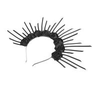 FRCOLOR Unique Sunburst Crown Headpiece Flower Headband for Women Gothic Gothic Accessories for Bridal Party