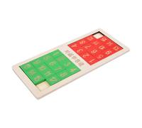 FRCOLOR Upgraded Double Player Number Slide Puzzle Educational Brain Teaser for Parent Interactive Game Material Learning Plaything for Teamwork and Cognitive Development