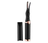 FRCOLOR USB Heated Eyelash Curler, Electric Lash Styling Tool for Long-Lasting Curl, Portable and Rechargeable Makeup Tool for Women (Black)