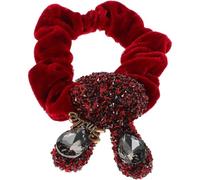 FRCOLOR Velvet Rabbit Hair Ring Cute Scrunchies for Women High Elastic Hair Ties Ponytail Accessories for Dance Casual Wear