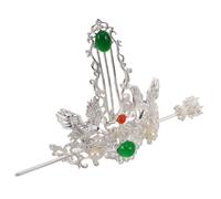 FRCOLOR Vintage Chinese Hairpins Decorative Metal Hair Sticks with Pearl for Hanfu Updo Asian Hair Accessories for Women and Intricate Design for Cultural Significance and Durability