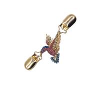 FRCOLOR Vintage Hummingbird Cape Clips for Women Rhinestone Scarf Buckle Fashionable Brooch Cardigan Clamp to Secure Collar and Prevent Exposure Elegant Retro Style Accessory