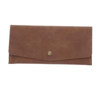 FRCOLOR Vintage Leather Snap Clutch Wallet for Men and Women Lightweight Bifold Cash Envelope with Multiple Card Slots Receipt and Coupon Organizer Practical Budgeting Accessory