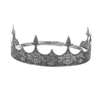 FRCOLOR Vintage Men King Crown Headband for Wedding Prom Party Cosplay Halloween Elegant Baroque Royal Headdress with Comfortable Fit Durable Design for Costume and Role Play