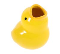 FRCOLOR Vintage Style Toothbrush Holder Ceramic Holder Duck Shape Bathroom Accessory