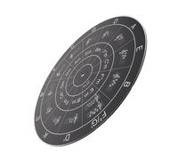 FRCOLOR Vinyl Record Mat Acrylic Turntable Platter Mat Antistatic Record Player Pads for Djs Studio Party Use Circle of Fifths Design