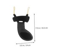 FRCOLOR Violin Chin Rest Pad Ergonomic Leather Protector for Violins Lightweight Portable Stylish Design for Comfort and