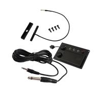 FRCOLOR Violin Eq Pickup Preamp Equalizer with Piezo Electric Violin Accessory Tone and Noise Suppression Lightweight DIY Sound Enhancer with Plug Hole Output Cable Powered by Battery