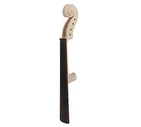 FRCOLOR Violin Neck Head 4/4 Size with Maple Wood Fingerboard and Ebony Finger Plate Violin Accessory Suitable for Fiddle Repair and Replacement