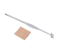 FRCOLOR Violin Repair Tool Set Silver Stainless Steel Wood Material with Adjustable Sound Post and Camber Function Suitable for Professional Violin Maintenance