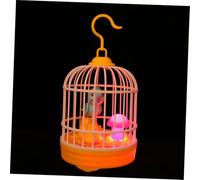 FRCOLOR Voice Activated Electric Bird with Light Sensor Interactive Educational Plaything for Abs Material Singing and Motion Responsive Artificial Bird for Fun Learning and Random Color