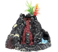 FRCOLOR Volcanic Eruption Model with Smoke and Sound Effects, Realistic Lava Decorative Teaching Prop for Classroom and Prehistoric Animal Scene Display