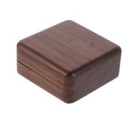 FRCOLOR Walnut Guitar Pick in Solid Wood Box Thin Plectrums for Acoustic Bass Portable Finger Picks for Ukulele Banjo for Musicians and Beginners