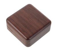 FRCOLOR Walnut Guitar Pick in Solid Wood Box Thin Wood Guitar Pick for Acoustic Bass for Ukulele Banjo Portable Mini Accessories for Musicians