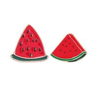 FRCOLOR Watermelon Alloy Brooches 2pcs Backpack Accessories For Women Summer Cute Funny Cartoon Pins Easy To Wear