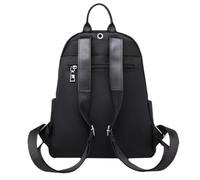 FRCOLOR Waterproof Backpack Single Shoulder Carrying Oxford Cloth Black Large Capacity Hand-held Women Travel Bag Outdoor