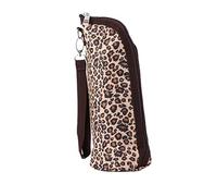 FRCOLOR Waterproof Insulation Baby Bottle Bag, Portable Feeding Bottle Pouch with Oxford Fabric, Leopard Print Travel Breastmilk Storage Tote for Infant Feeding