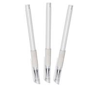 FRCOLOR Waterproof Oil-based Marking Pen for Eyebrow Tattoo Positioning, White, 3pcs Set, Fine Tip Tattooing Makeup Pen for Precise Body Tattoo Mapping and Professional Eyebrow Microblading in
