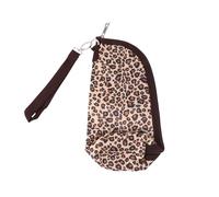 FRCOLOR Waterproof Oxford Cloth Insulated Bottle Bag Leopard Print, Feeding Bottle Pouch with Thermal Insulation for Breastmilk Storage and Travel